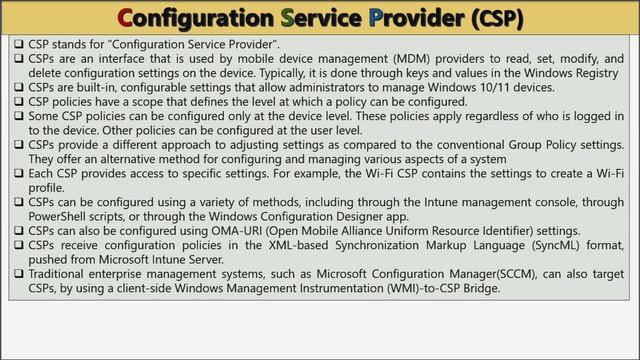 Intune Configuration Profile, CSP & OMA-URIs | Intune Settings Catalog (M-8.1) смотреть онлайн
