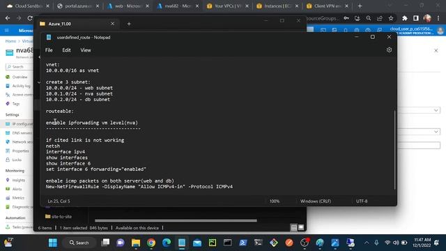 Azure user defined route | how to create custom route in Microsoft Azure смотреть онлайн