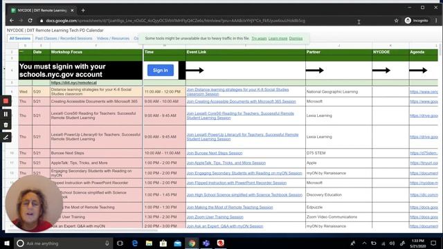 Open NYCDOE PD Calendar in an Incognito or Private Window смотреть онлайн