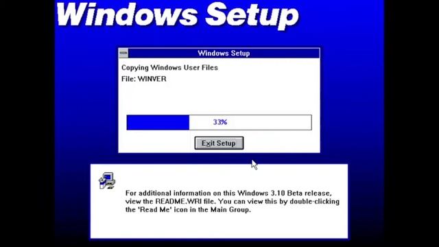 Installing Windows 3.1 build 061d смотреть онлайн