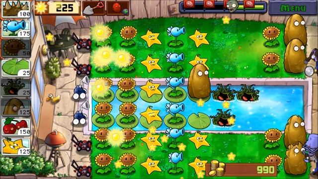 Plants vs. Zombies - Level 4 - Pool - Adventure 2 - Android Gameplay смотреть онлайн