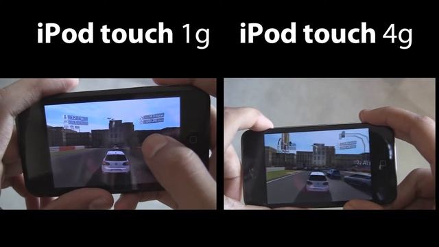 iPod touch 1g vs iPod touch 4g (Graphics test) смотреть онлайн