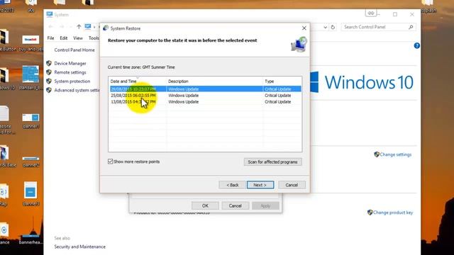 Do a system restore on Windows 10 смотреть онлайн