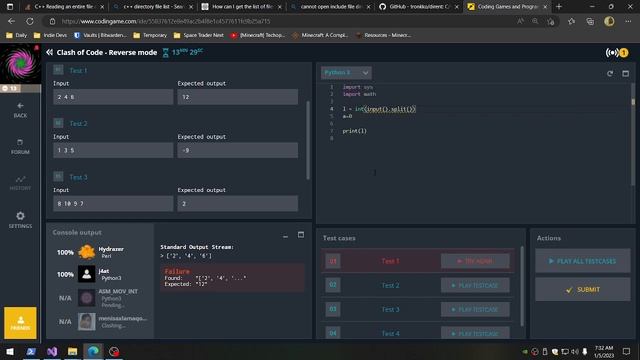 Screenshot work C++ OpenGL Game Dev and Codingame, join a clash with new channel point redeem. Mus смотреть онлайн