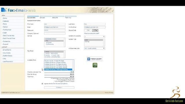 Signup to Fax Service смотреть онлайн