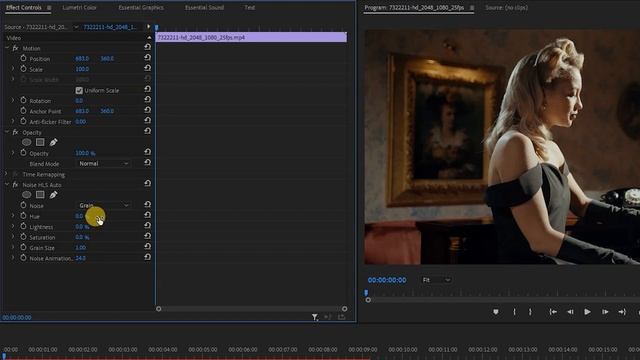 Apply Cinematic Film Grain Effect in Adobe Premiere Pro смотреть онлайн