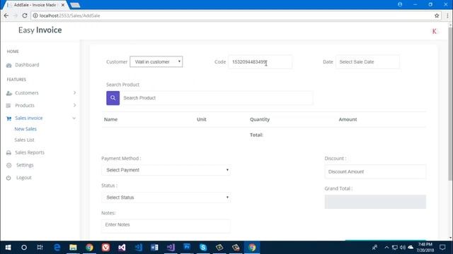 Easy Invoice Generator with C#, ASP.NET MVC Core and Entity Framework Core смотреть онлайн