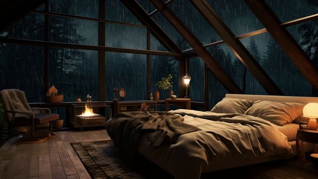 The sound of rain falling through the window has the ability to soothe the mind | white noise смотреть онлайн