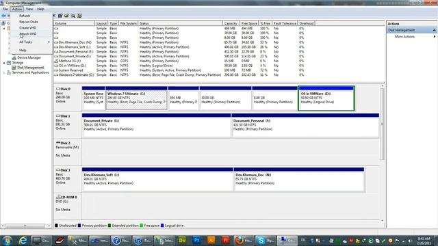 How to mount VHD (Virtual Hard Disk) смотреть онлайн