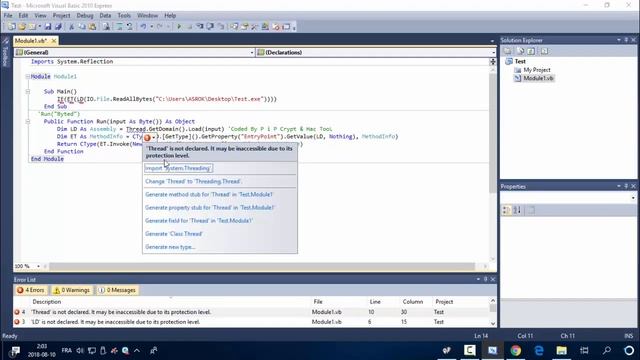 P i P Crypt Code [ VB-C#] Executer File From Memory смотреть онлайн