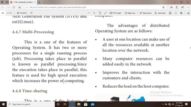 11th chp 4 Theoretical concepts of Operating System part 2 смотреть онлайн