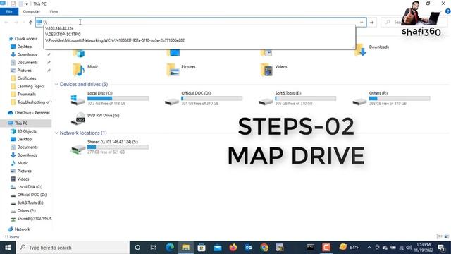 How to Map a Network Drive || How to Map a Network Drive in Windows 10 || Active Directory смотреть онлайн