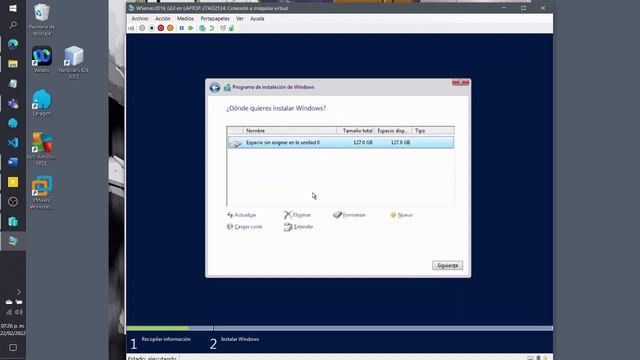 Instalación de Windows Server 2016 en modo GUI/Core con Hyper-V смотреть онлайн