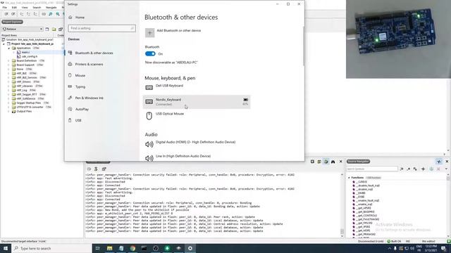 Testing the ble_app_hids_keyboard example in the nRF5 SDK [SEGGER] смотреть онлайн