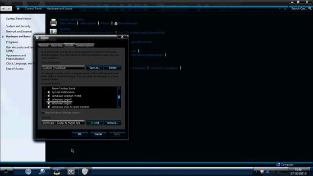 How to change the log on sound in windows 7 смотреть онлайн
