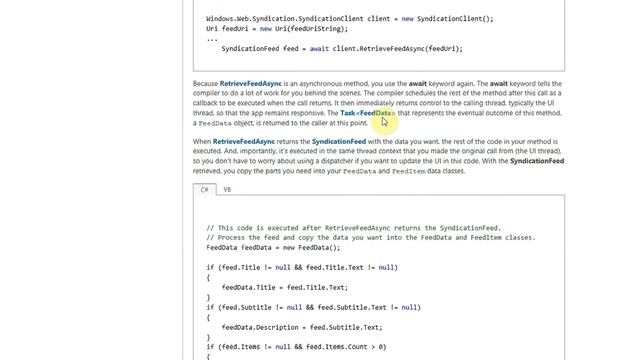 Windows 8 Development - XAML Blog Reader Code Review / Await Keyword смотреть онлайн