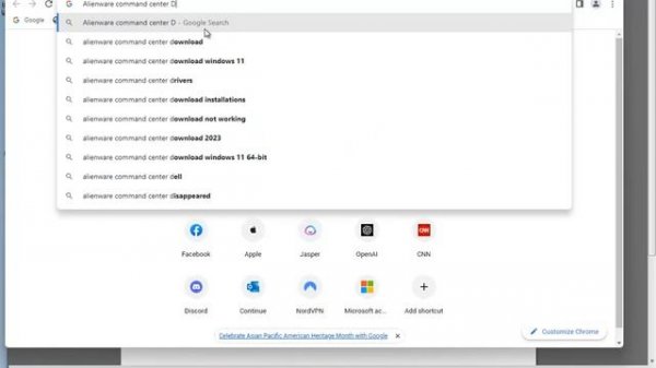 Fix Alienware Command Center not working on Windows