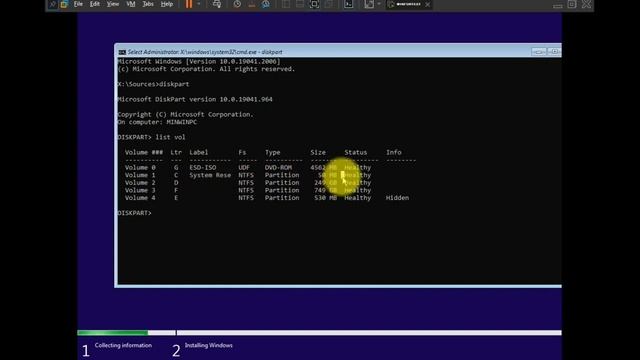 How to check partition with command prompt while setup windows смотреть онлайн