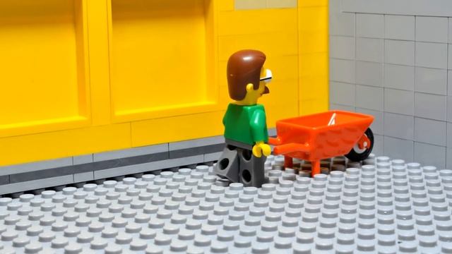 Lego Simpsons Shopping Movie.  Homer Simpson In Kwik E Mart.  Never Eat Homer Simpson's Donuts.