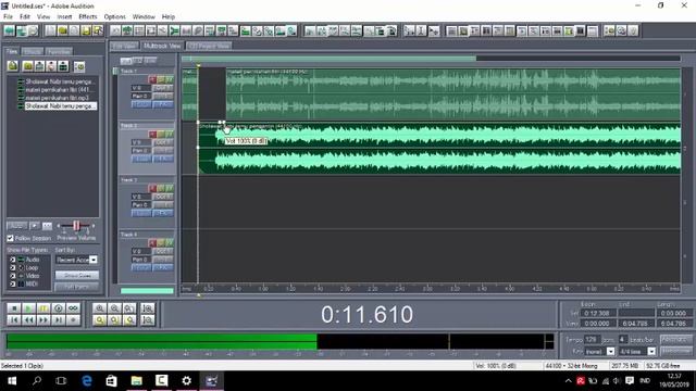 Tutorial adobe audition 1.5 (tugas E learning) смотреть онлайн