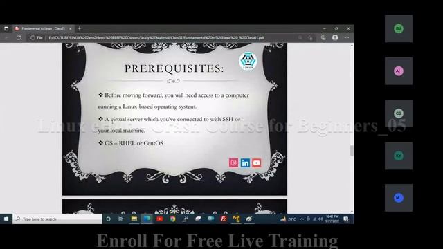 Free Linux Live Training_Batch06_Session-01 | Linux Live Training #linuxtraining смотреть онлайн