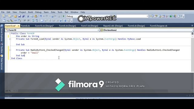 tutorialCode #3: Radiobutton output display on Textbox смотреть онлайн