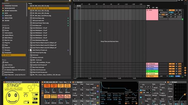 How To Make An Acid Bassline In 1 Minute Using STING!64 In Ableton Live смотреть онлайн