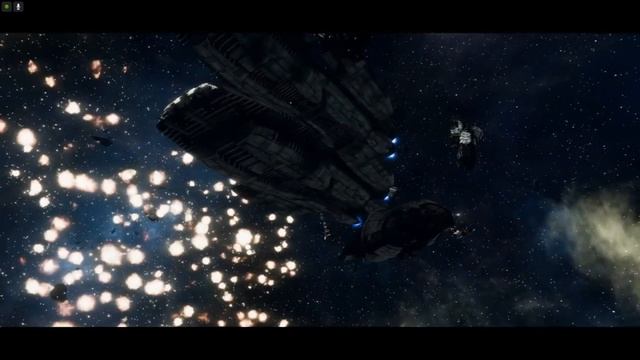 Triple Battlestars in action. Battlestar Galactica Deadlock. 4K смотреть онлайн