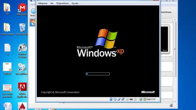VIRTUALIZACION DE WINDOWS XP EN WINDOWS 7 смотреть онлайн