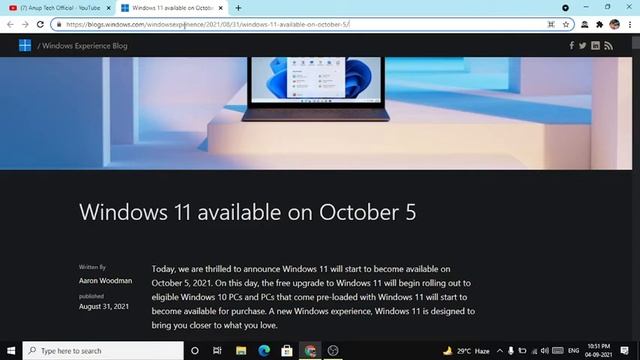 Finally Windows 11 release date announced | 2021 Official from Microsoft website смотреть онлайн