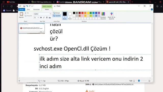 sv chost opencl.dll sorunu çözümü смотреть онлайн