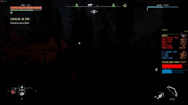 Horizon Zero Dawn RX 5700XT 8GB - i5 13600K 5.1GHz смотреть онлайн