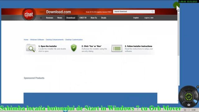 Schimba locatia butonului de Start in Windows 7 cu Orb Mover смотреть онлайн