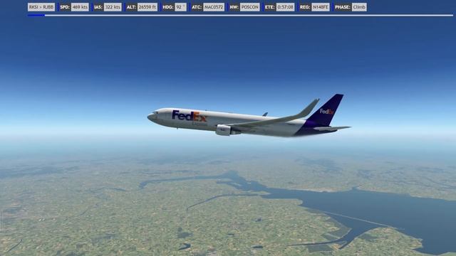 XP11 | MACAIR | FF 767-300erF | RKSI Inchon South Korea to RJBB Osaka, Kansai Int'l, Japan смотреть онлайн