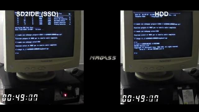 SD2IDE vs HDD - Windows 98 Startup and Shutdown смотреть онлайн