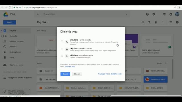 Google Disk - rad sa folderima смотреть онлайн