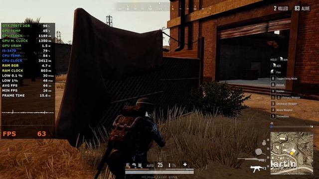 PUBG PC LITE Miramar - GTX 750Ti 2GB - 1080p смотреть онлайн
