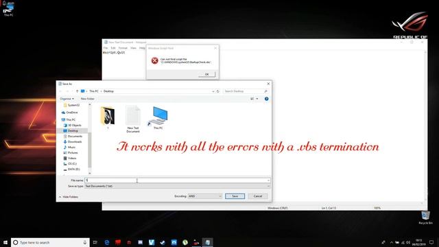 Windows Script.vbs - Cum sa rezolvam/How to fix - FIXISO смотреть онлайн