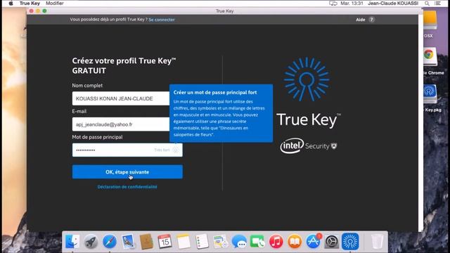 True Key pour OS X (Yosemite) смотреть онлайн
