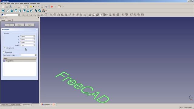 FreeCAD Wiki - Draft Shapestring Tutorial смотреть онлайн