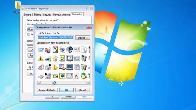 How to change folder icon Urdu/hind смотреть онлайн