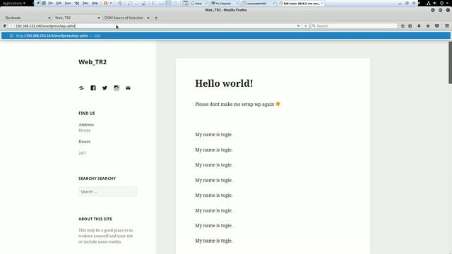 LazySysAdmin - Walkthrough - Reverse connection TCP. смотреть онлайн