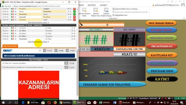 CANLI SKOR SON 15 MAÇ EXCELL ANALİZ PROGRAMI смотреть онлайн