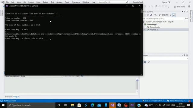 C#.net Program || Sum of two numbers || length of string смотреть онлайн