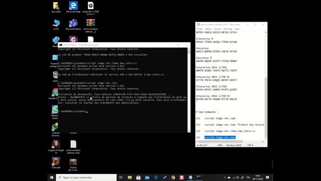 كيفية تفعيل Windows 10 كل الاصدارات بطريقة مضمونة 100% مدى الحياة смотреть онлайн
