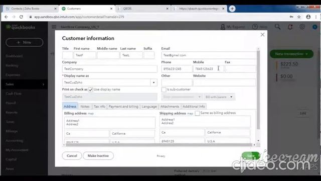 Quickbooks Online Integration with Zoho Books смотреть онлайн