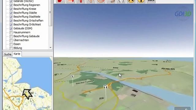 OSM-3D: Navigation Kiel смотреть онлайн