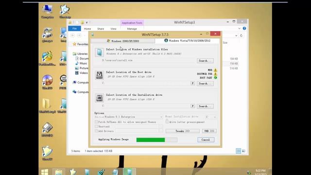 install windows with WinNTSetup3 смотреть онлайн
