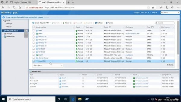 Creating New Hard Disk | VMware Administration | Installing ESXi 7.0 and Requirements | Live Sessio