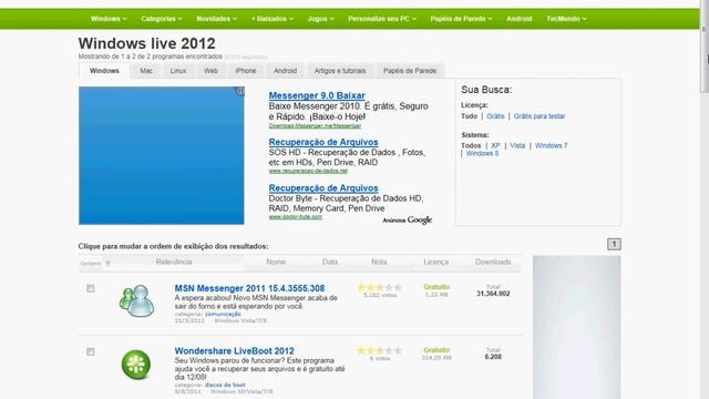 Como baixar Windows Live 2012 смотреть онлайн